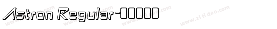 Astron Regular字体转换